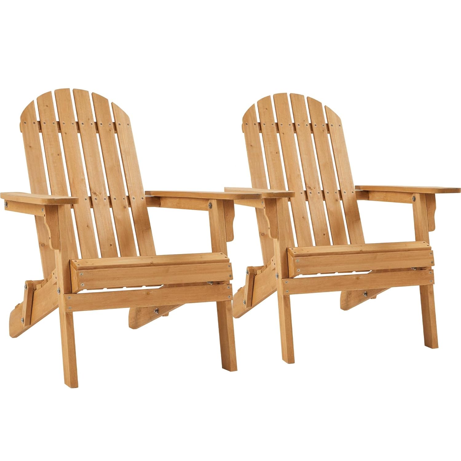 Outdoor Furniture Fire Pit - Folding Adirondack Chair Set of 2