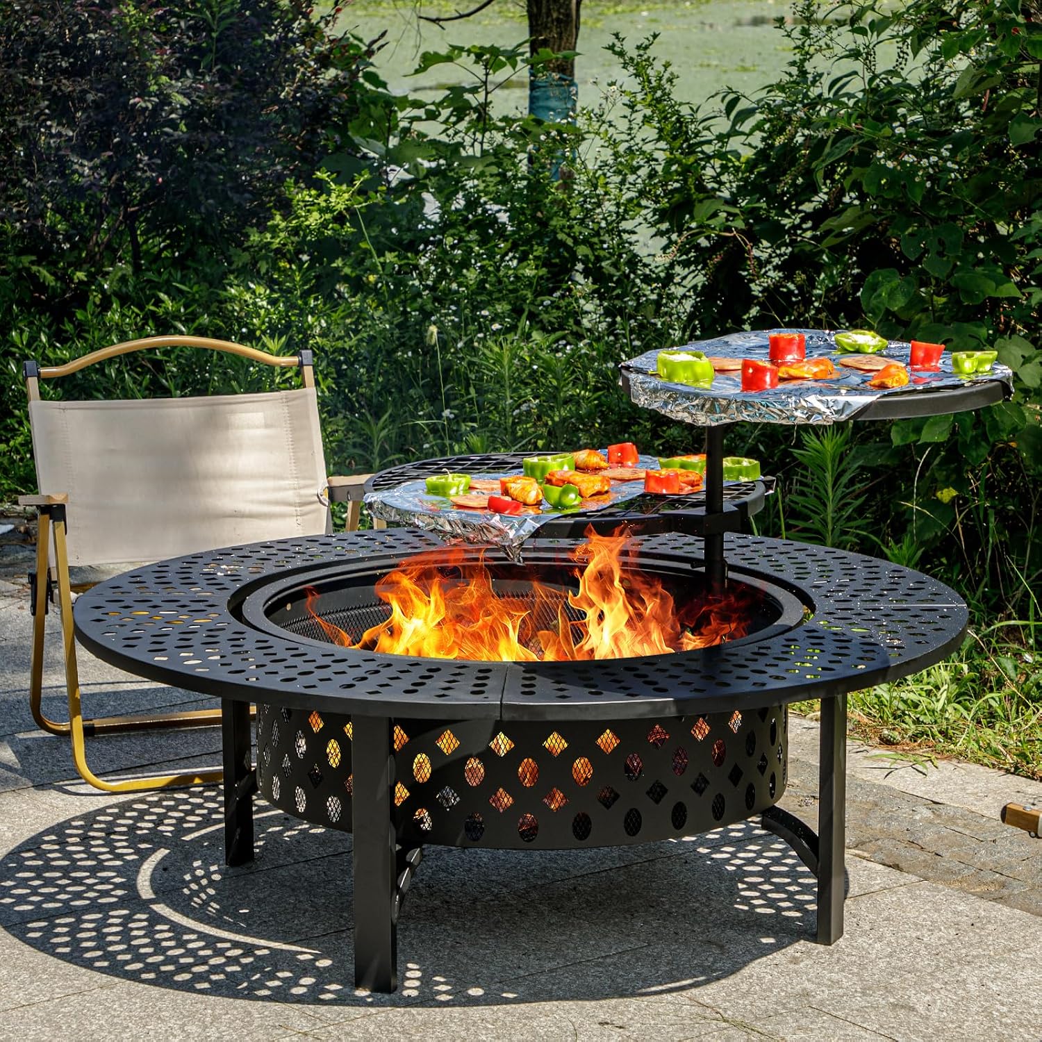 Extra Large Wood Burning Fire  - огляд і ціна Outdoor Furniture Fire Pit