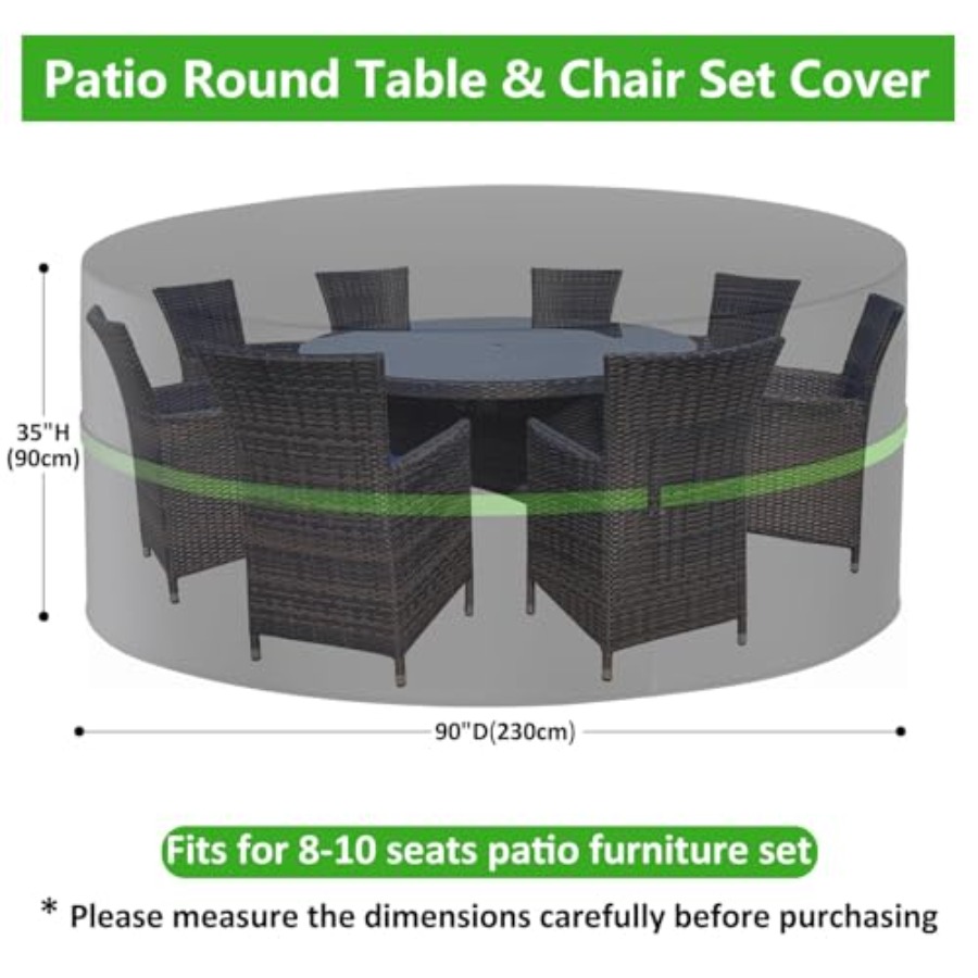 Round Patio Furniture Covers,  - огляд і ціна Outdoor Furniture Cover Waterproof