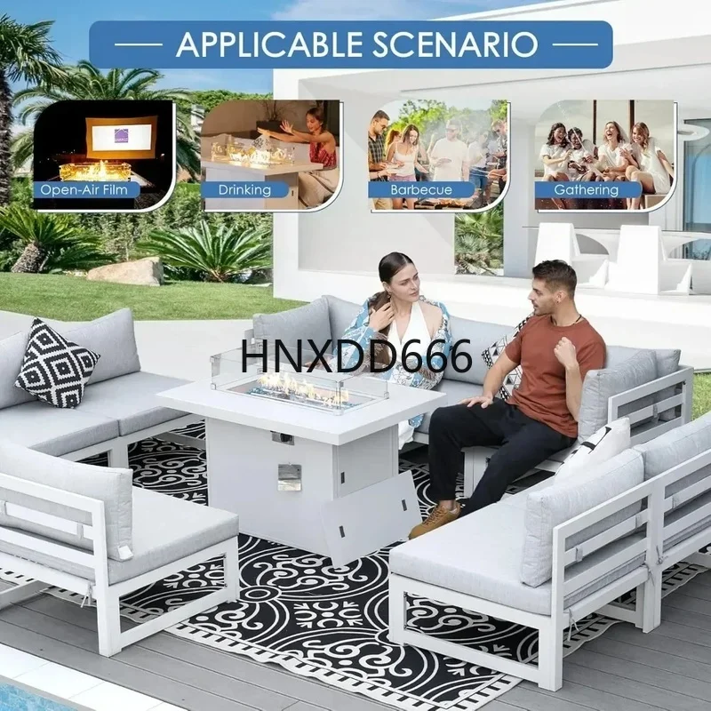 7-Piece Aluminum Outdoor Patio - огляд і ціна Outdoor Furniture Fire Pit