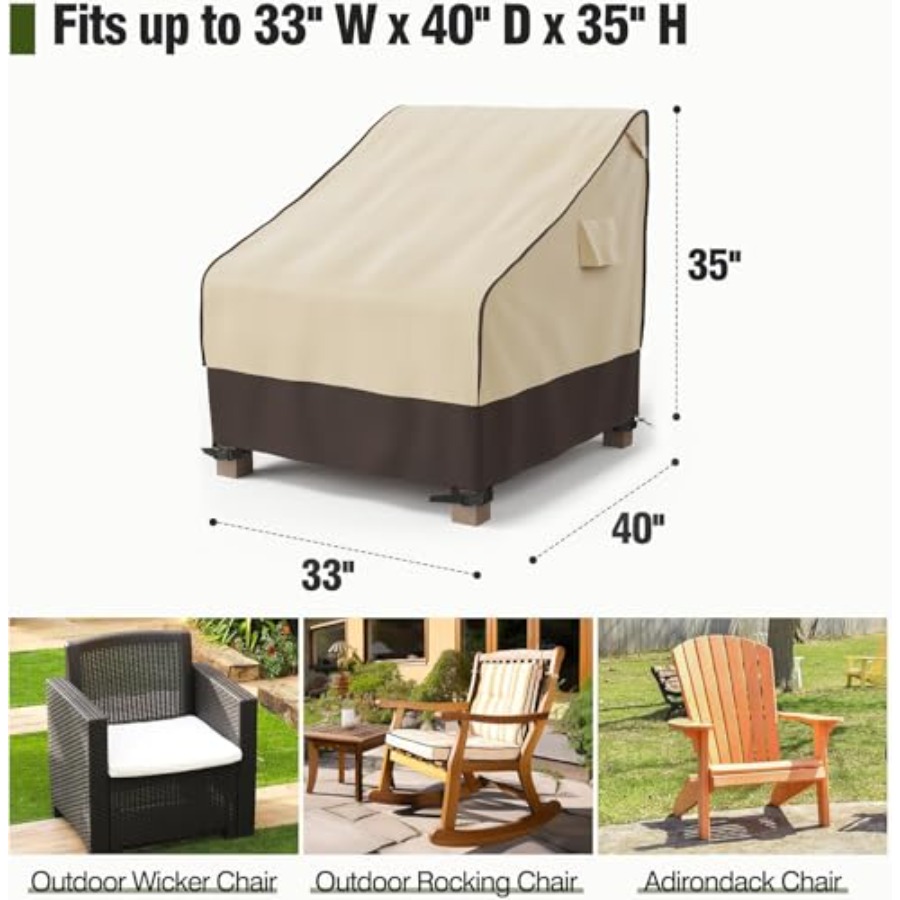 Patio Chair Cover Waterproof,  - огляд і ціна Outdoor Furniture Cover Waterproof