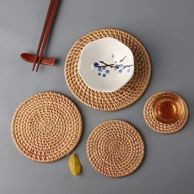 Handmade Round Rattan Coasters - огляд і ціна Outdoor Furniture Cafe