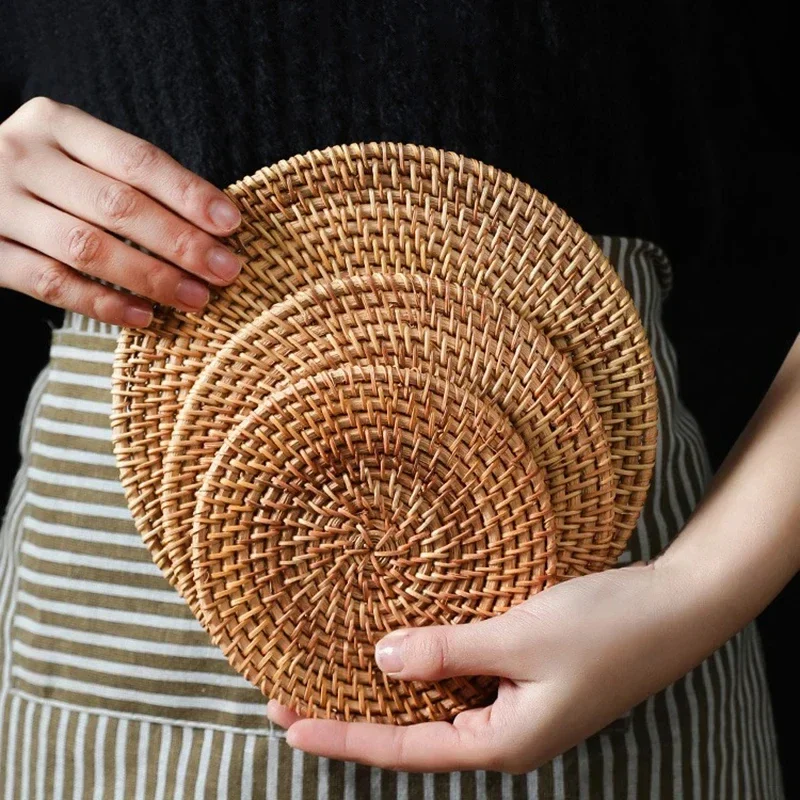 Handmade Round Rattan Coasters - огляд і ціна Outdoor Furniture Cafe
