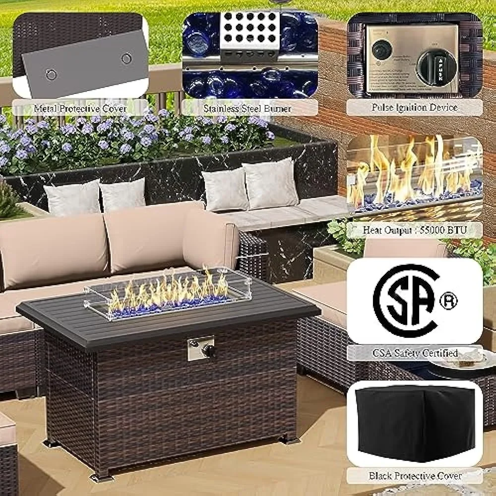 -Patio Furniture Set With Prop - огляд і ціна Outdoor Furniture Fire Pit