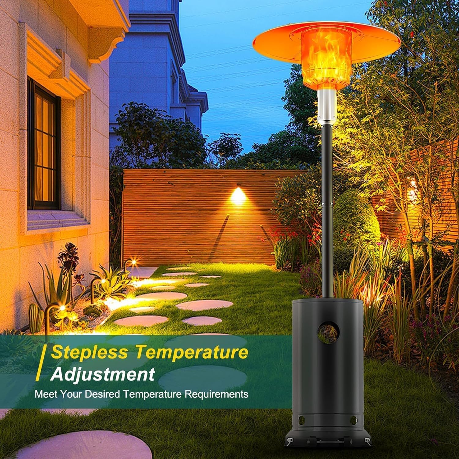48,000 BTU Outdoor Heat Lamp - - огляд і ціна Patio Heater Standing