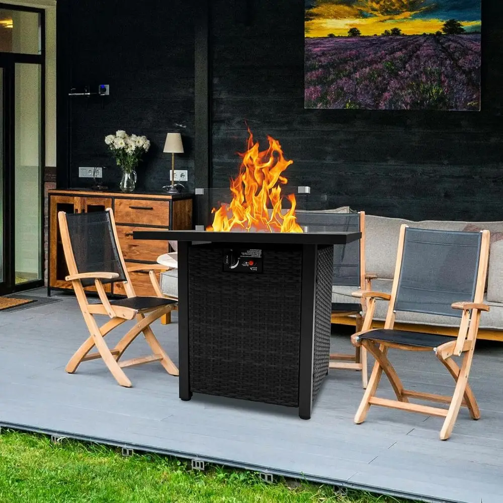 Wicker Outdoor Patio Furniture - огляд і ціна Outdoor Furniture Fire Pit