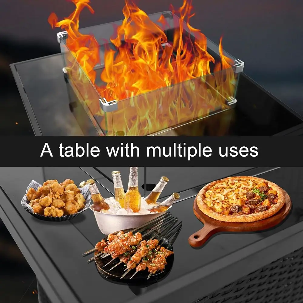 Wicker Outdoor Patio Furniture - огляд і ціна Outdoor Furniture Fire Pit