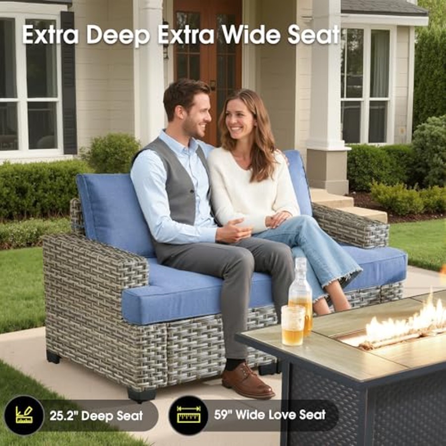 Outdoor Sectional Patio Furnit - огляд і ціна Outdoor Furniture Fire Pit