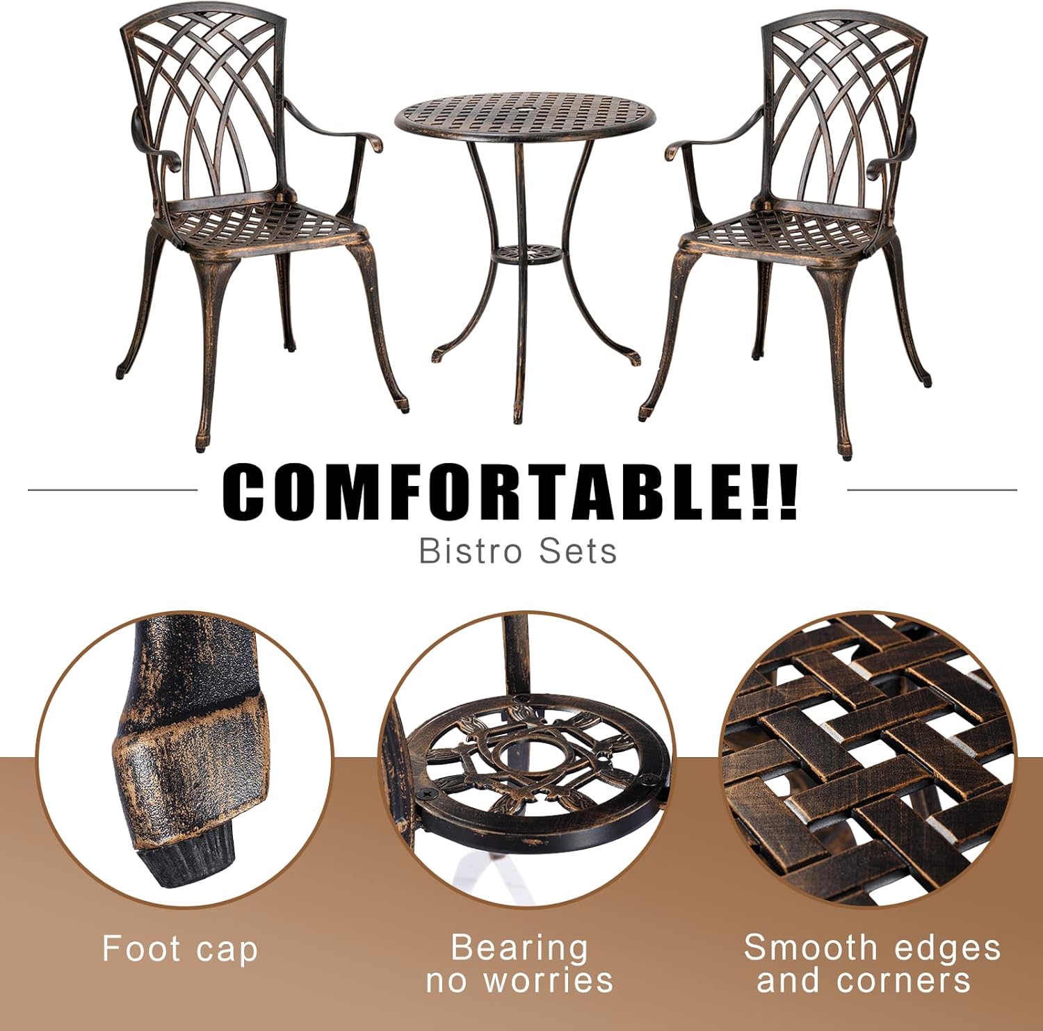 Bronze rust-resistant cast alu - огляд і ціна Outdoor Furniture Sofa