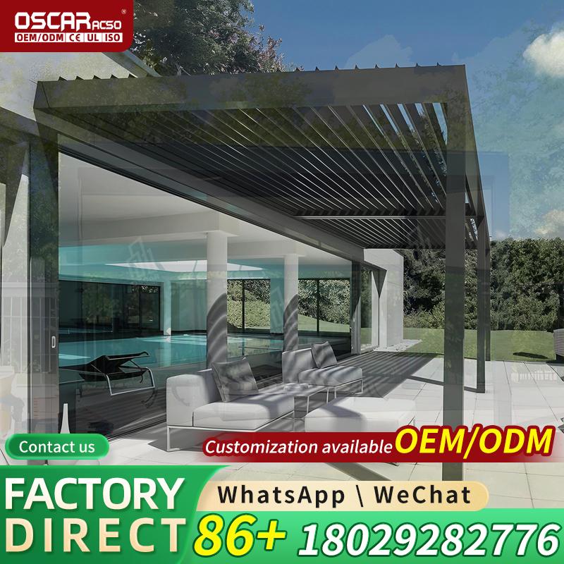 Rainproof Aluminum Louver Perg - огляд і ціна Outdoor Furniture Prices