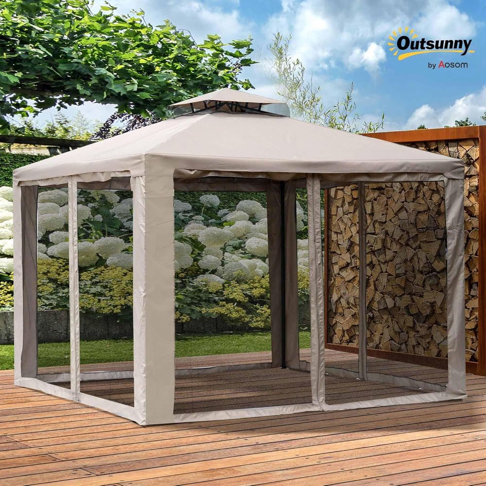 9.6' x 9.6' Patio Gazebo, Outd - огляд і ціна Outdoor Furniture Sofa