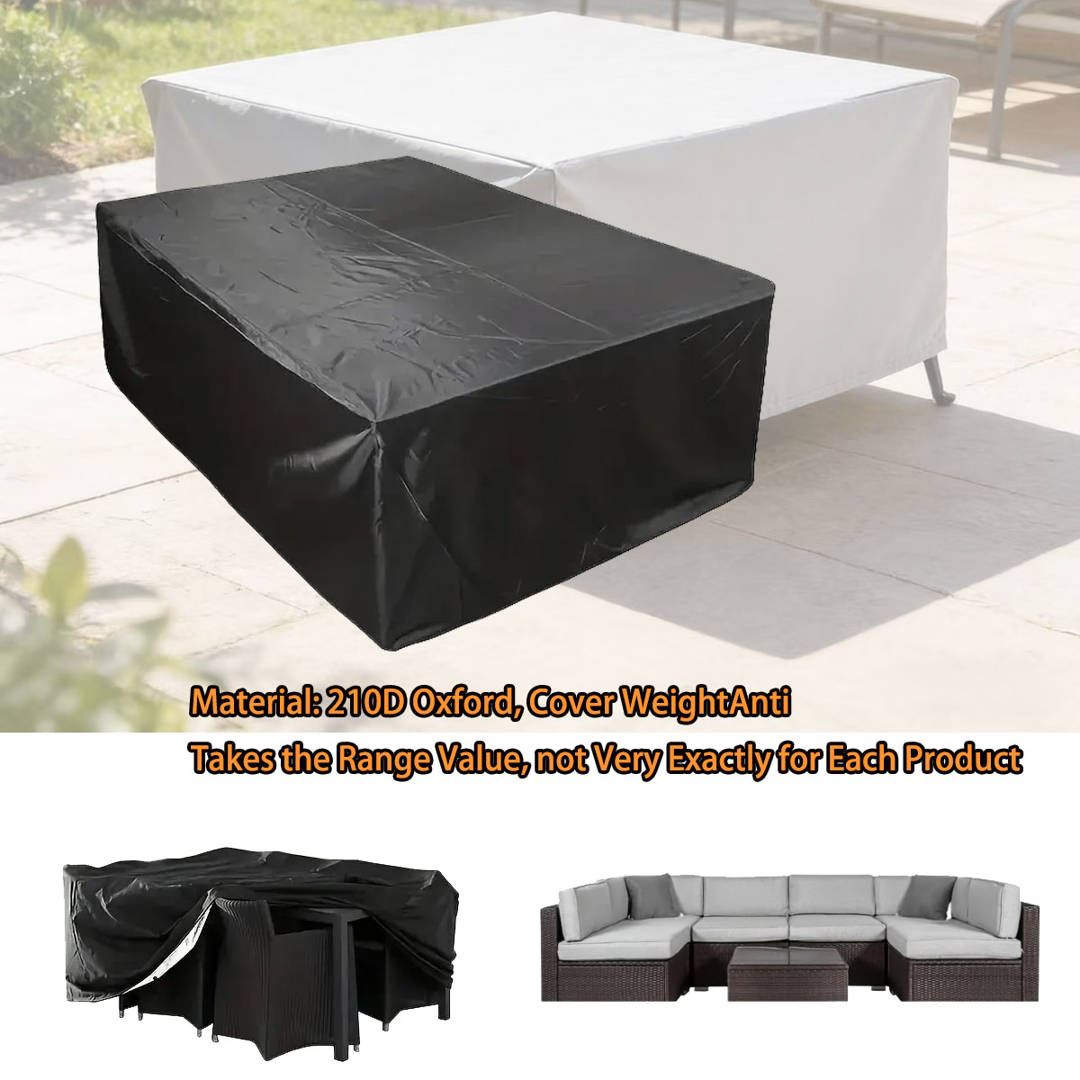 600 Sizes Outdoor Furniture Co - огляд і ціна Outdoor Furniture Cover Waterproof