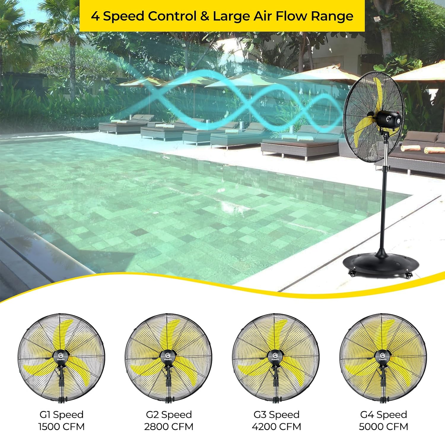 24'' Outdoor Oscillating Pedes - огляд і ціна Outdoor Furniture Set