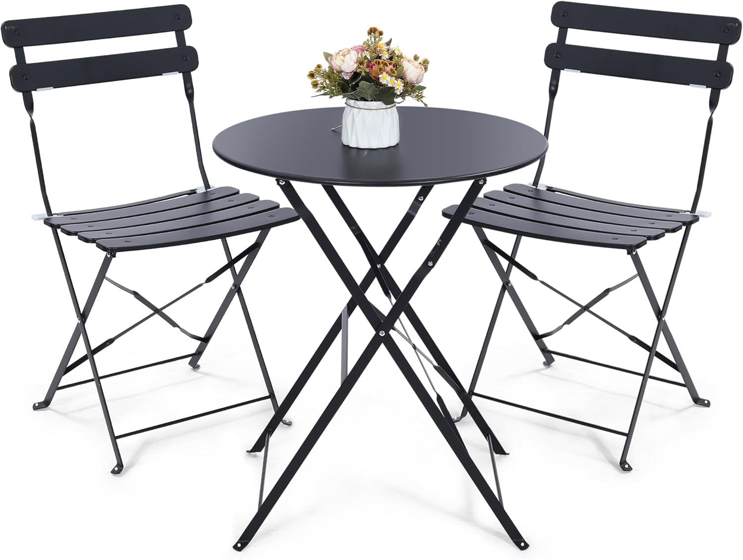 Space-saving black 3-piece fol - огляд і ціна Outdoor Furniture Sofa