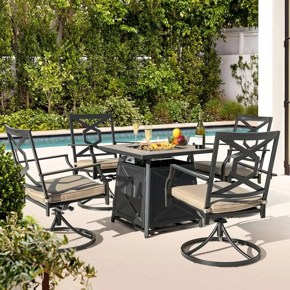 5-Piece Outdoor Patio Furnitur - огляд і ціна Outdoor Furniture Fire Pit