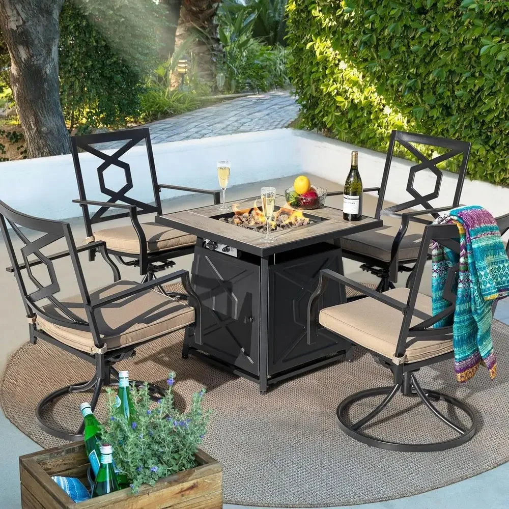 5-Piece Outdoor Patio Furnitur - огляд і ціна Outdoor Furniture Fire Pit